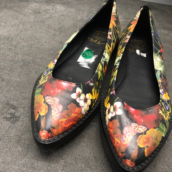 Women's Elliot Lucca Floral Flats Shoes Size 5.5 - Picture 3 of 8